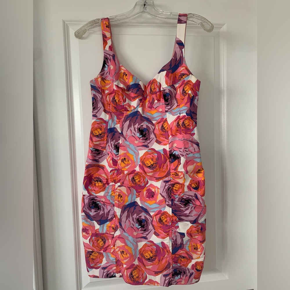 Nanette Lepore Size 2 Technicolor Rose Dress